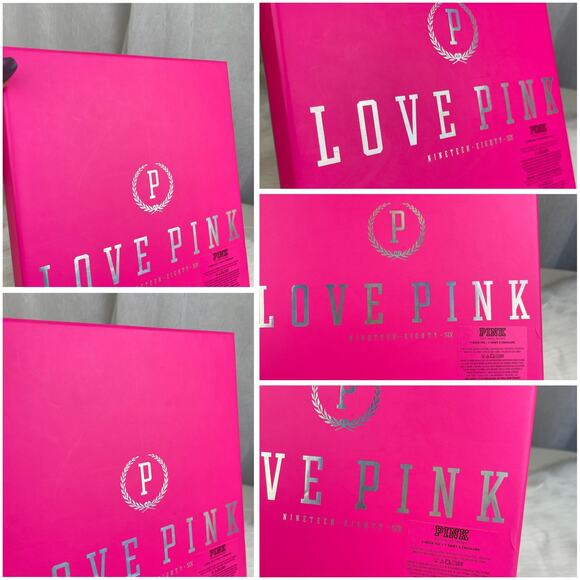 Victoria’s Secret PINK Gift Display Decor Storage Box Silver Holographic Logo - Picture 10 of 16